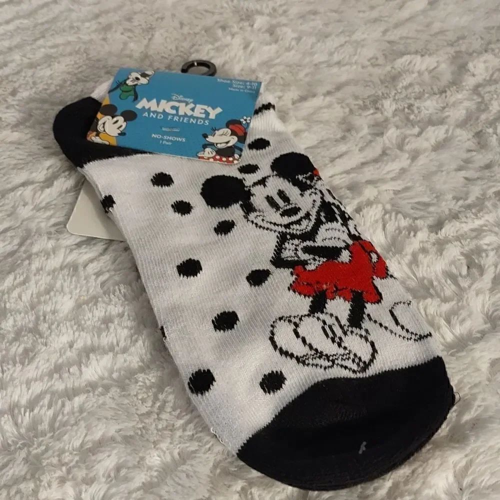 Disney Mickey & Minnie Mouse No Shows Socks